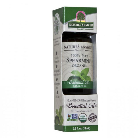 NATURE'S ANSWER - Organic Essential Oil, 100% Pure Spearmint
