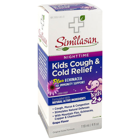 SIMILASAN - Kids Nighttime Cough and Cold Relief, Grape