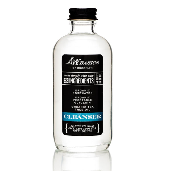 S.W. BASICS - Organic Cleanser with Rosewater, Vegetable Glycerin and Tea Tree Oil