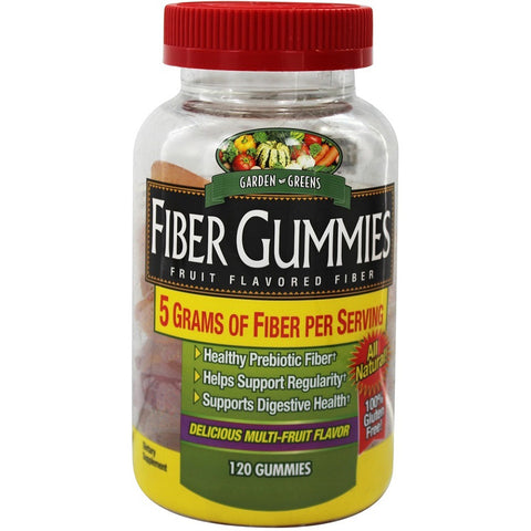GARDEN GREENS - Fiber Gummies Fruit Flavored Fiber