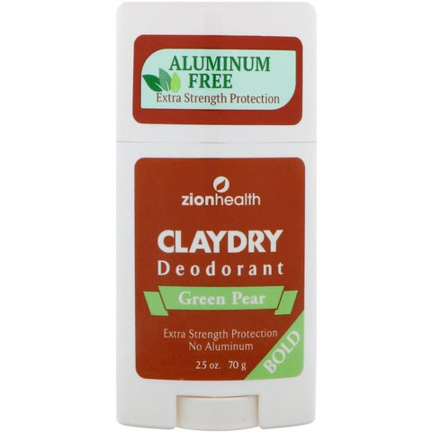 ZION - Clay Dry Bold Natural Deodorant Green Pear