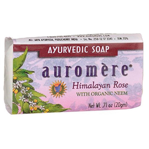 AUROMERE - Travel Size Ayurvedic Soap Himalayan Rose
