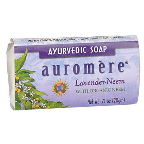 AUROMERE - Travel Size Ayurvedic Soap Lavender-Neem