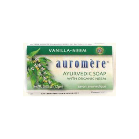 AUROMERE - Travel Size Ayurvedic Bar Soap Vanilla-Neem