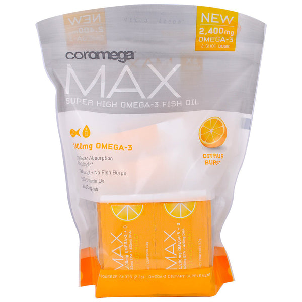 COROMEGA - Max Super High Concentrate Omega-3 Fish Oil Citrus Burst