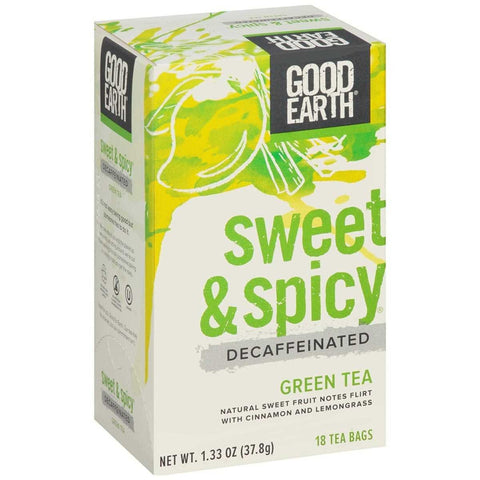 GOOD EARTH - Decafeinated Sweet & Spicy Green Tea