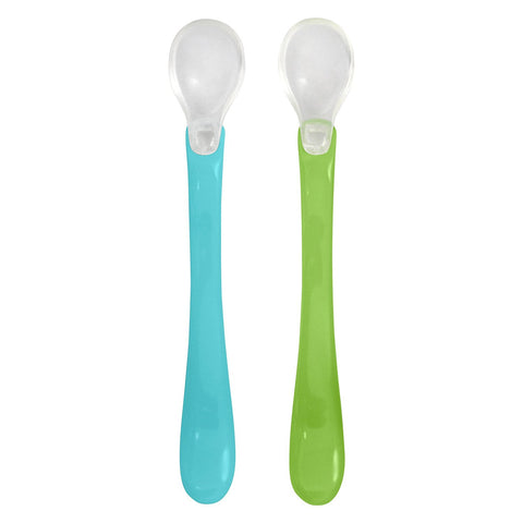 GREEN SPROUTS - Feeding Spoons, Aqua and Green Set