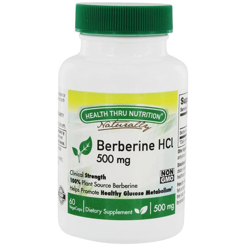 HEALTH THRU NUTRITION - Berberine HCl 500mg