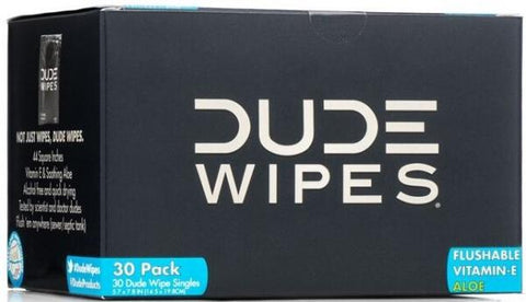 DUDE WIPES - Flushable Wet Wipes Travel Size