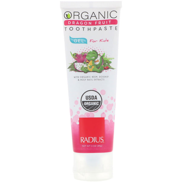 RADIUS - Organic Gel Toothpaste for Kids Dragon Fruit
