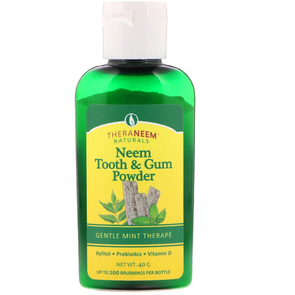 THERANEEM NATURALS - Neem Tooth & Gum Powder Mint