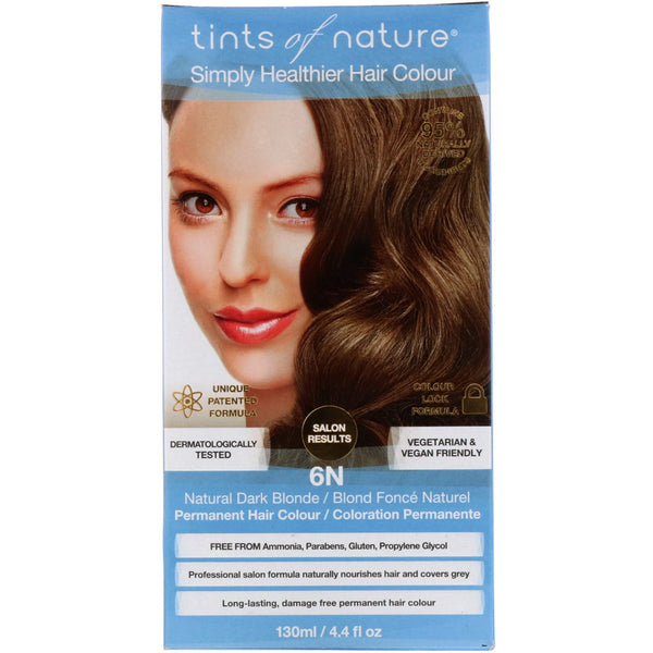 TINTS OF NATURE - 6N Natural Dark Blonde Permanent Hair Dye