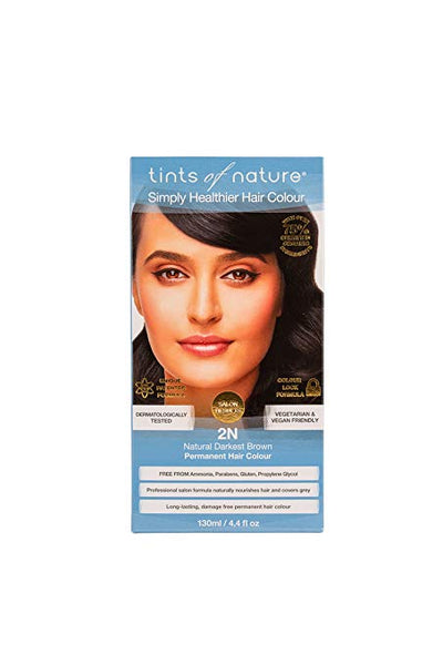 TINTS OF NATURE - 2N Natural Darkest Brown Permanent Hair Dye