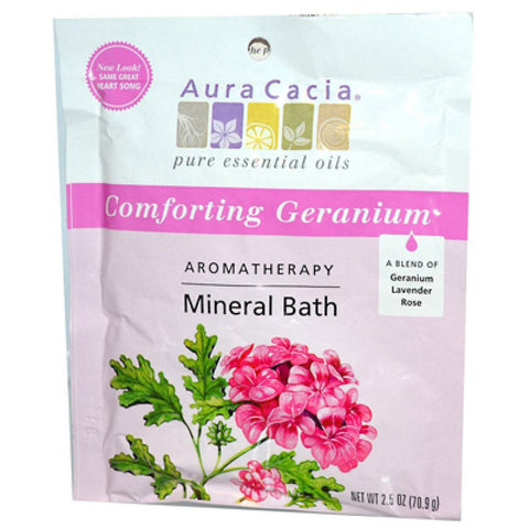AURA CACIA - Aromatherapy Mineral Bath, Comforting Geranium