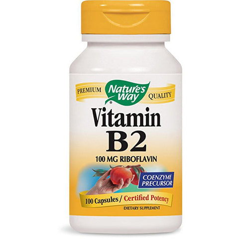 NATURES WAY - Vitamin B2 100 mg Riboflavin