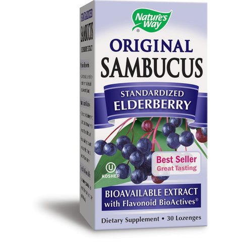NATURES WAY - Original Sambucus Lozenges Standardized Elderberry