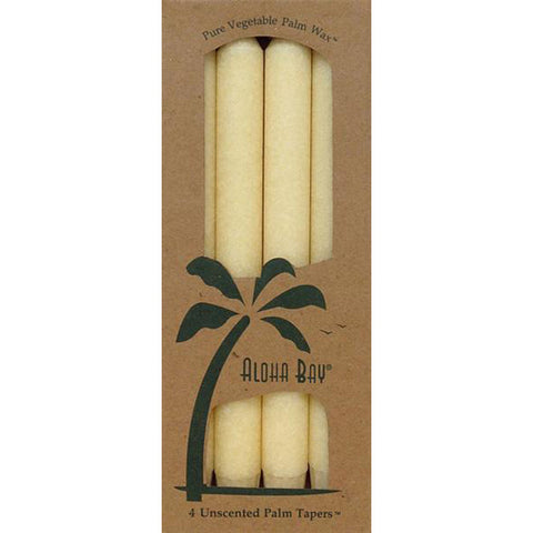 ALOHA BAY - Candle 9 Inch Palm Tapers Cream