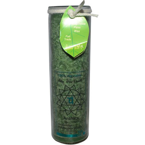ALOHA BAY - Palm Wax Candles Chakra Jars Unscented Anahata-Green