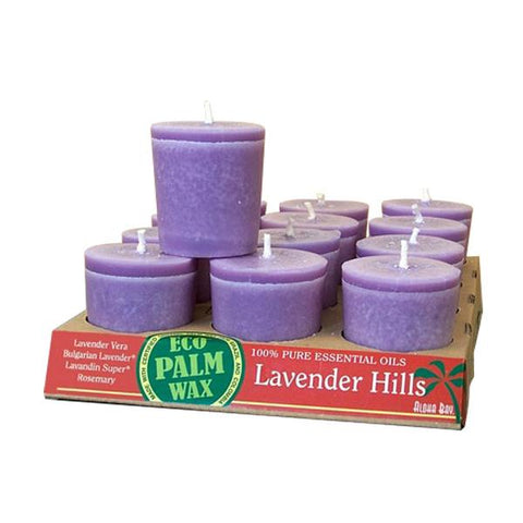 ALOHA BAY - Candle Votives with 100% Essential Oils Lavender Hills