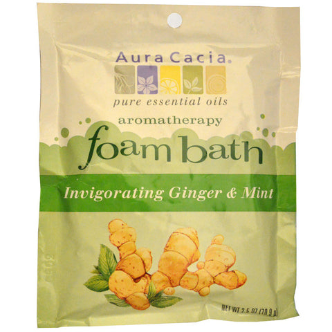 AURA CACIA - Aromatherapy Foam Bath Ginger and Mint
