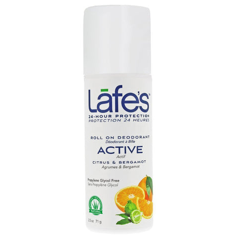 LAFES - Deodorant Roll-On Active, Citrus & Bergamot