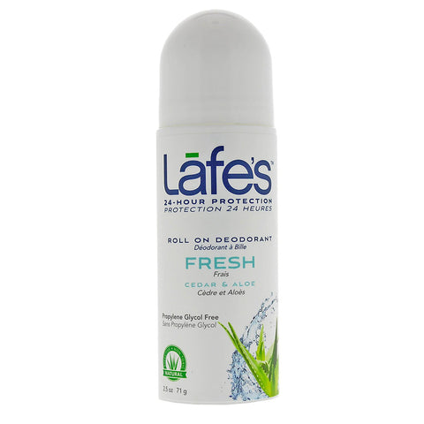 LAFES - Deodorant  Roll-On Fresh, Cedar & Aloe