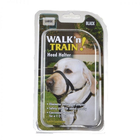 COASTAL - Walk 'n Train Dog Head Halter Size 3 Black