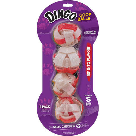 DINGO - Goof Balls Chicken & Rawhide Snack Chew Small