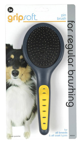 JW Pet Company Gripsoft Pin Brush for Dogs