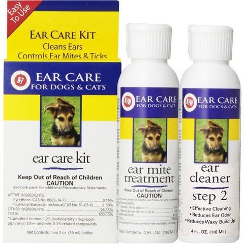 Miracle Care - R-7M Ear Mite Treatment for Dogs and Cats - 1 fl. oz. (29 ml)