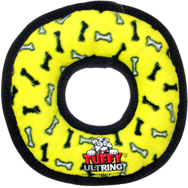 TUFFY - Ultimate Ring in Yellow Bones Dog Toy