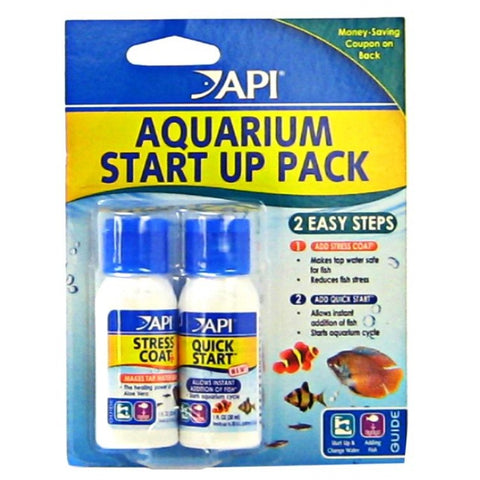 API - Aquarium Start Up Pack with Stress Coat and Quick Start Water Conditioner