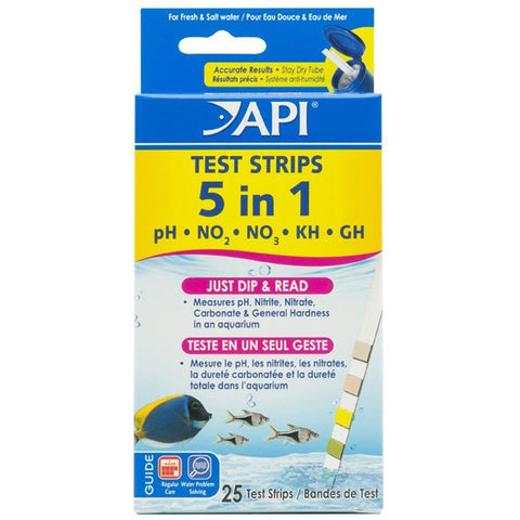 API - 5 In 1 Aquarium Test Strips