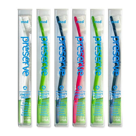 PRESERVE - Toothbrush in Travel Case, Medium Bristles