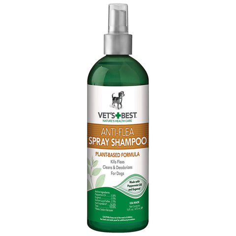 VETS BEST - Natural Anti-Flea Easy Spray Shampoo