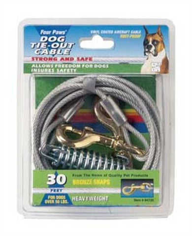 Four Paws Pet Products - Heavy Weight Tie-Out Cable Silver