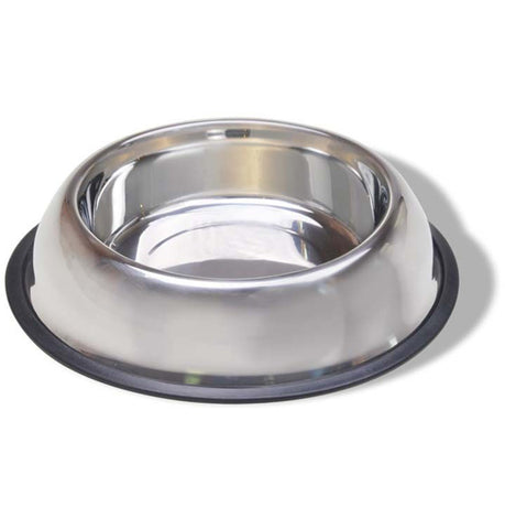 VAN NESS - Stainless Steel Non Tip Dish with Rubber Ring