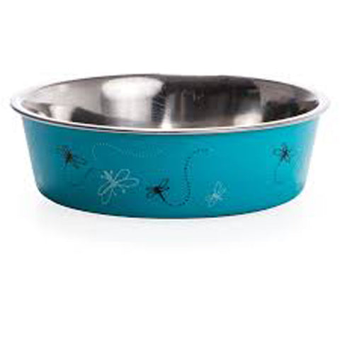 LOVING PETS - Bella Bowls Designer Dragonfly Turquoise - Medium