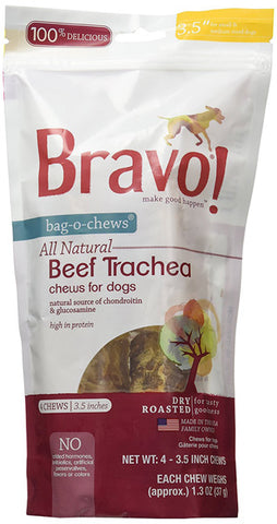 BRAVO - Bag-O-Chews Beef Trachea Pet Treats