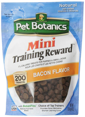PET BOTANICS - Mini Training Reward Bacon Flavor Dog Treats