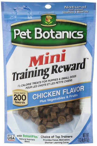 PET BOTANICS - Mini Training Reward Chicken Flavor Dog Treats