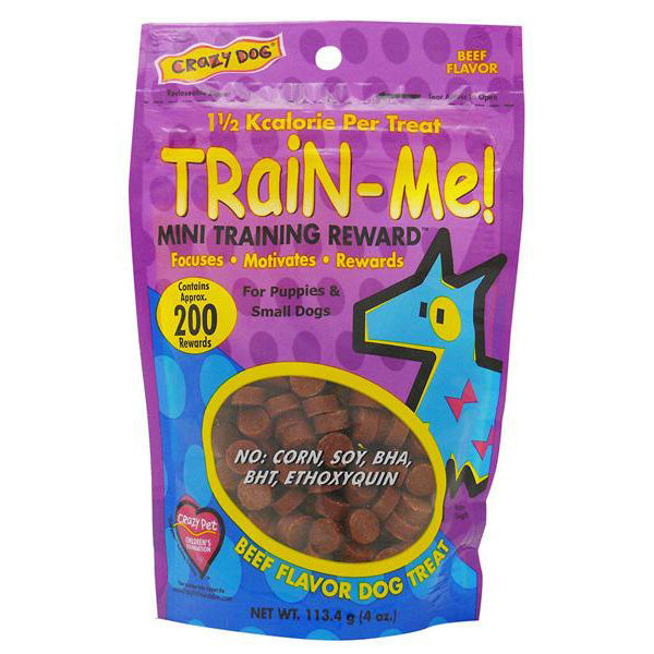 CRAZY DOG - Train-Me Training Rewards Mini Beef Dog Treats