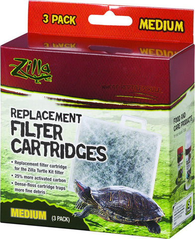 ZILLA - Basking Platform Replacement Filter Cartridges, Medium