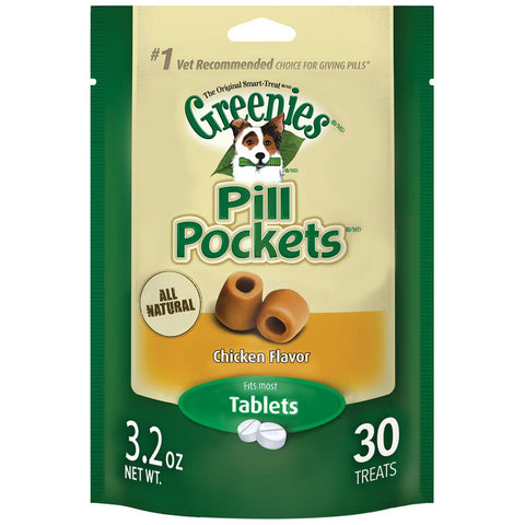 GREENIES - Pill Pockets Tablets Dog Treats Chicken Flavor