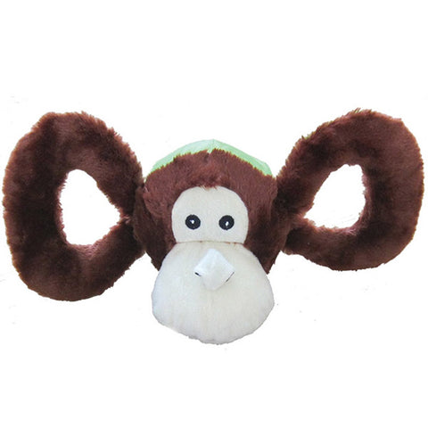 JOLLY PETS - Tug-a-Mal Monkey Squeaky Tug Dog Toy Large