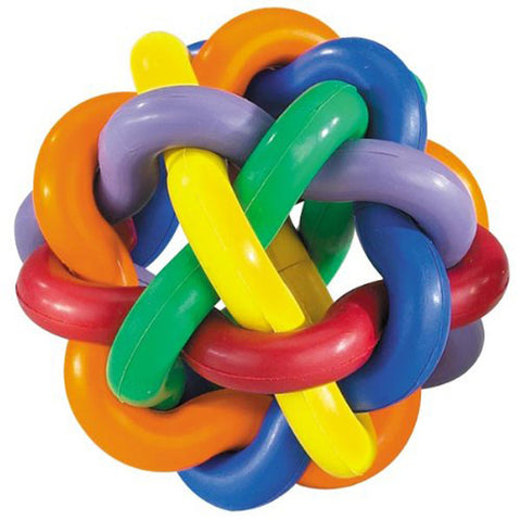 MULTIPET - Nobbly Wobbly Rubber Ball-Medium Dog Toy Medium