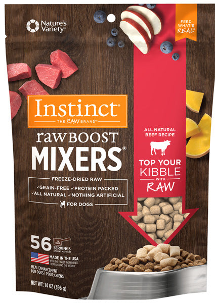 INSTINCT - Freeze-Dried Raw Boost Mixers Beef Recipe Dog Food Topper
