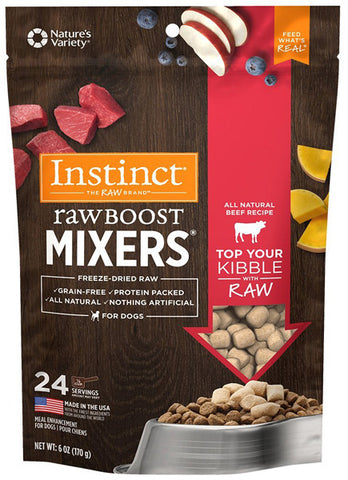 INSTINCT - Freeze-Dried Raw Boost Mixers Beef Recipe Dog Food Topper