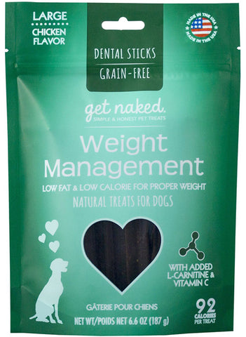 N-BONE - Get Naked Weight Management Dental Chew Sticks Large