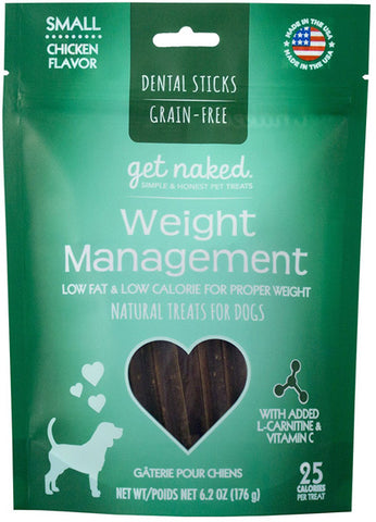 N-BONE - Get Naked Weight Management Dental Chew Sticks Small